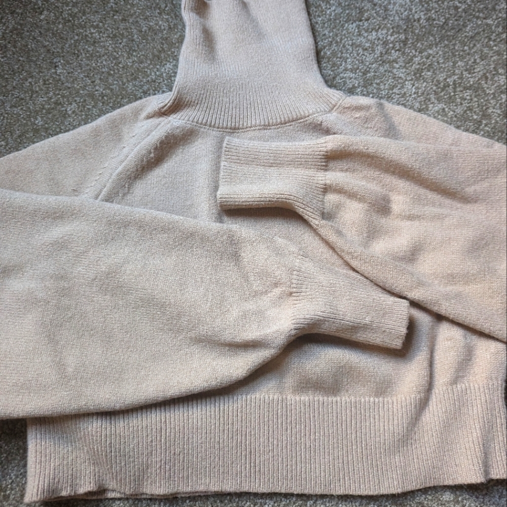 Cropped Turtleneck Sweater